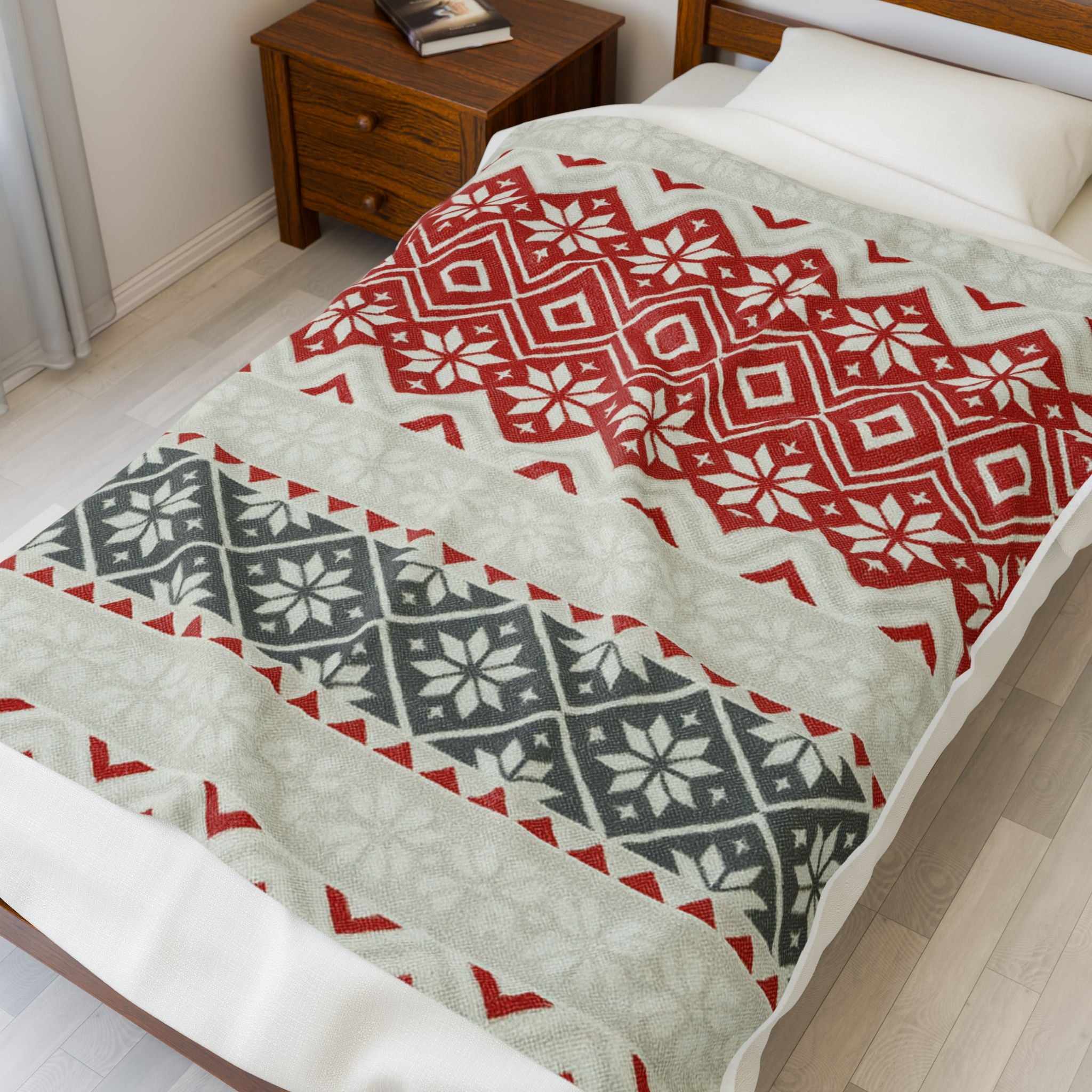 Velveteen Plush Blanket - Perfect for Winter Celebrations