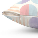 Pastel Geometric Pattern Pillow for Cozy Decor