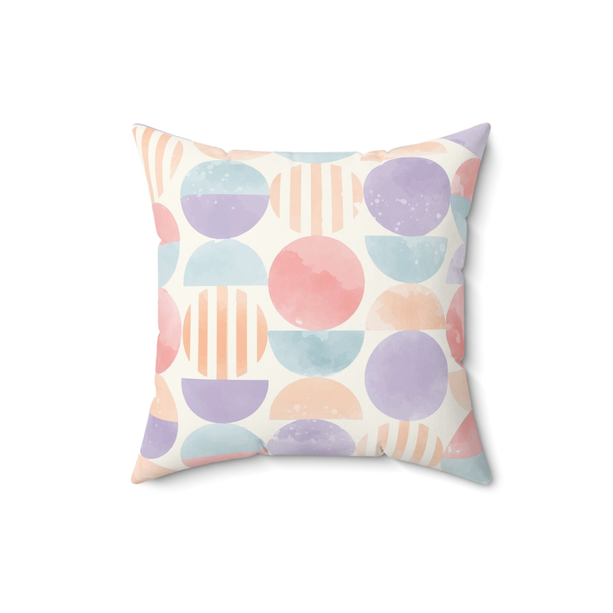 Pastel Geometric Pattern Pillow for Cozy Decor